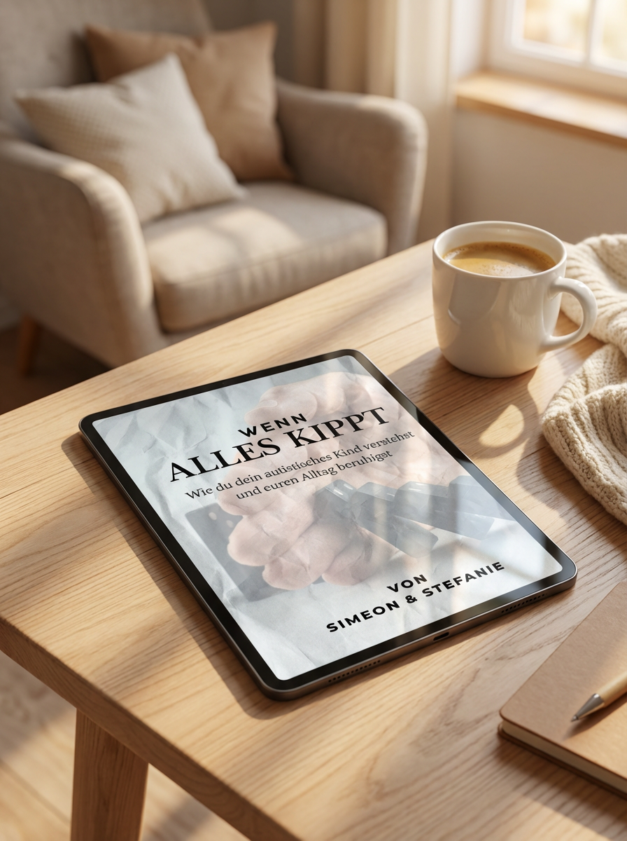 Mehr Ruhe im Autismus Alltag E-Book, Hörbuch, Checkliste und Notfallpass für Eltern